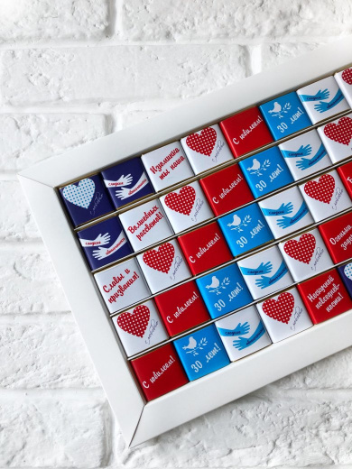 шоколадки с логотипом